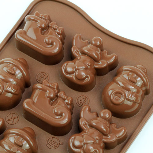 楽天市場】チョコレート型 シリコンモールド Winter（チョコウインター
