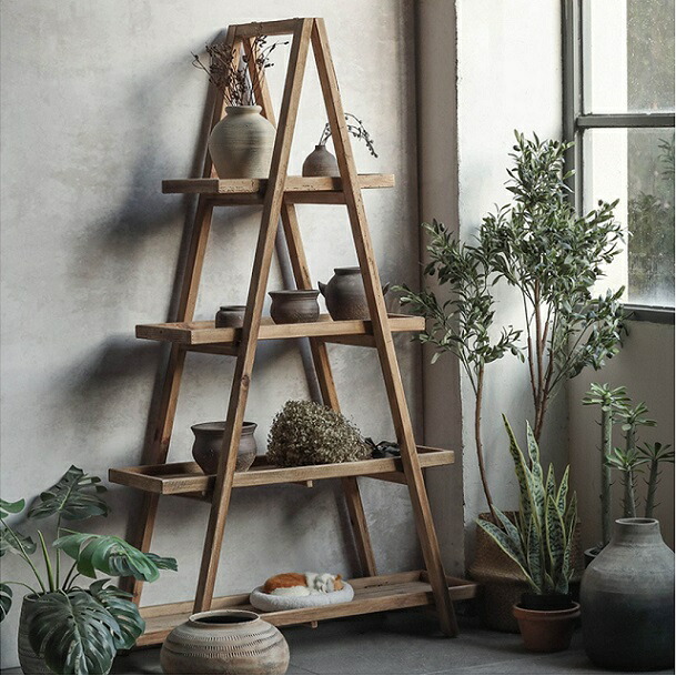 楽天市場】シェルフ オープンラック 棚 収納棚 古木 古材 ウッドラック