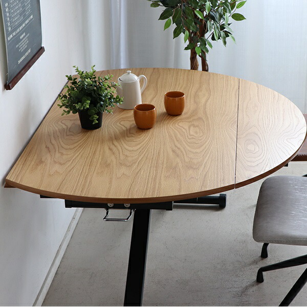 楽天市場】ダイニングテーブル 昇降 丸テーブル 伸長テーブル 円形 幅