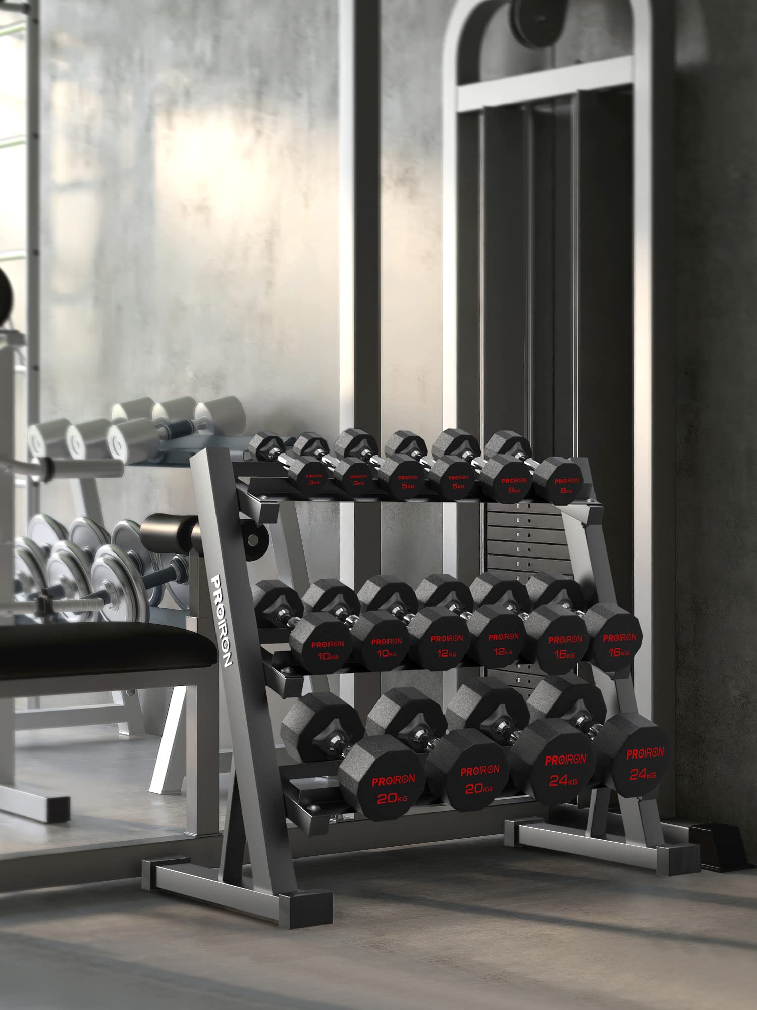 楽天市場】【送料無料】PROIRON 鋼 ダンベル だんべる 10kg 2個セット