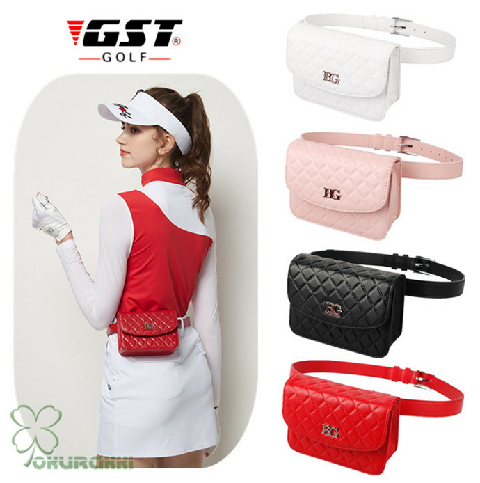 新品未使用 adabat レディース ワンピース ベルト ポーチ付 ゴルフ L