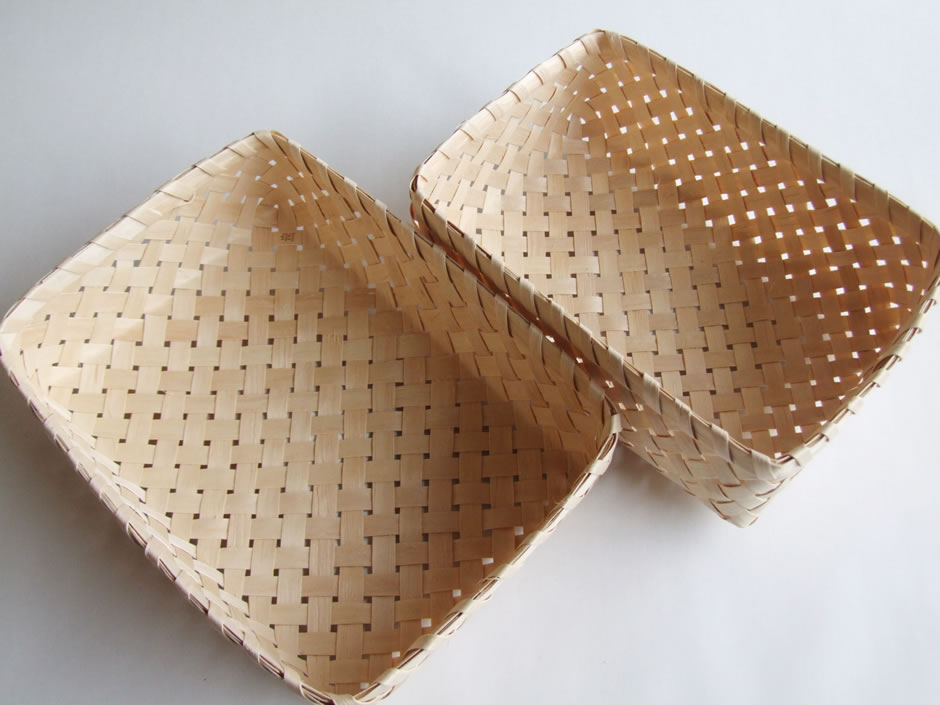 楽天市場】秋田県角館イタヤ細工 イタヤ小文庫 四つ目編み : おまめ