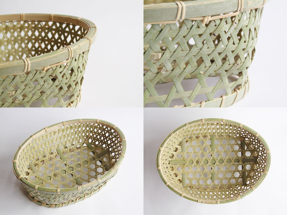 楽天市場】【日本の竹細工】椀かご 楕円 大サイズ 3〜4人用 底補強力竹