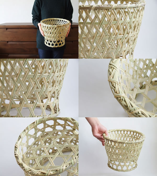 楽天市場】【岩手県二戸 鳥越竹細工】スズ竹(篠竹) ごかご(椀かご) 深