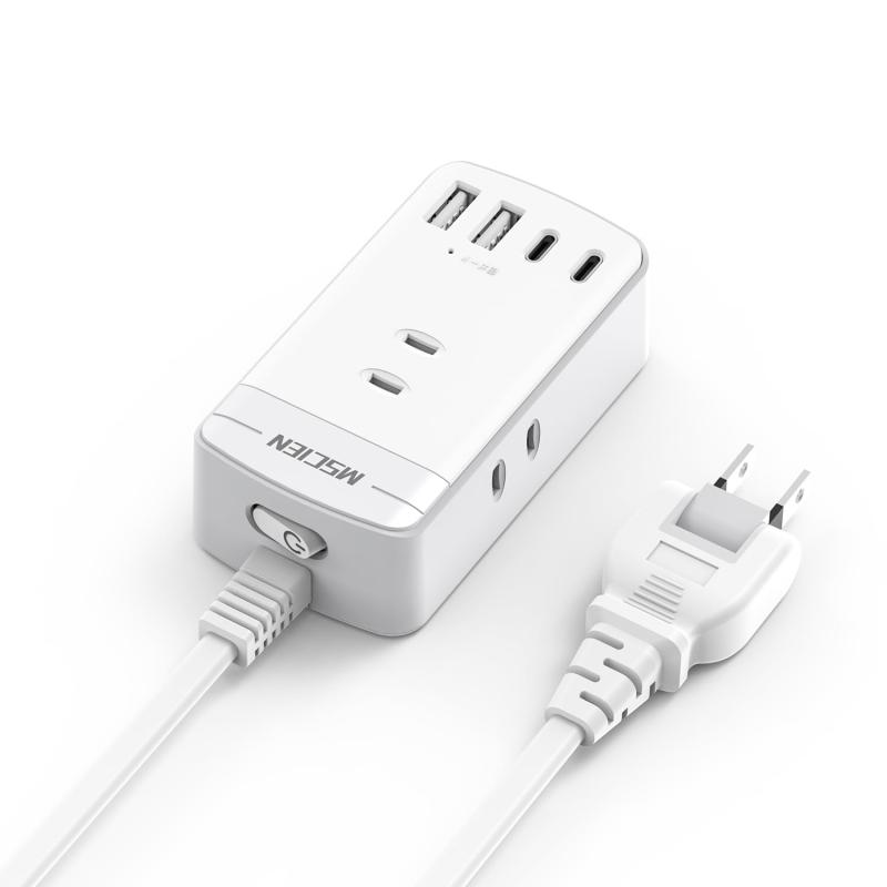 楽天市場】Mscien 延長コード 2m スイッチ付き 電源タップ usb-c 3個AC