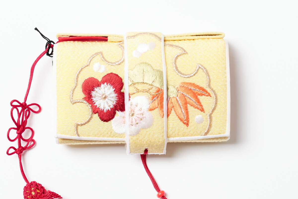 商談中☆上級品☆抹茶 縮緬 刺繍 作り帯と筥迫セット