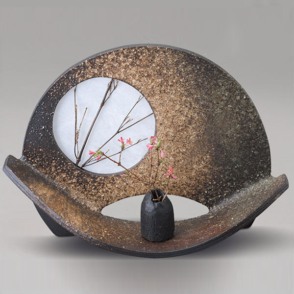 楽天市場】扇型花器(大)信楽焼 : Ones Interior