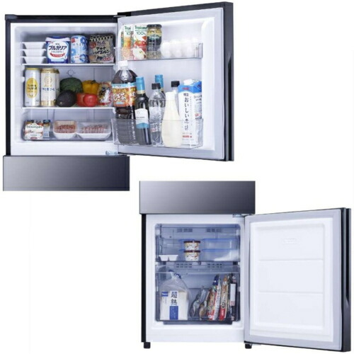 楽天市場】【設置】ツインバード(TWINBIRD) HR-GJ12B ブラック 2ドア