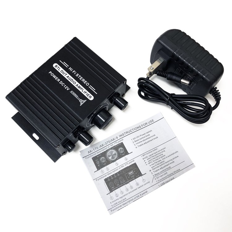 楽天市場】パワーアンプ デジタルアンプ オーディオアンプ 小型 2ch