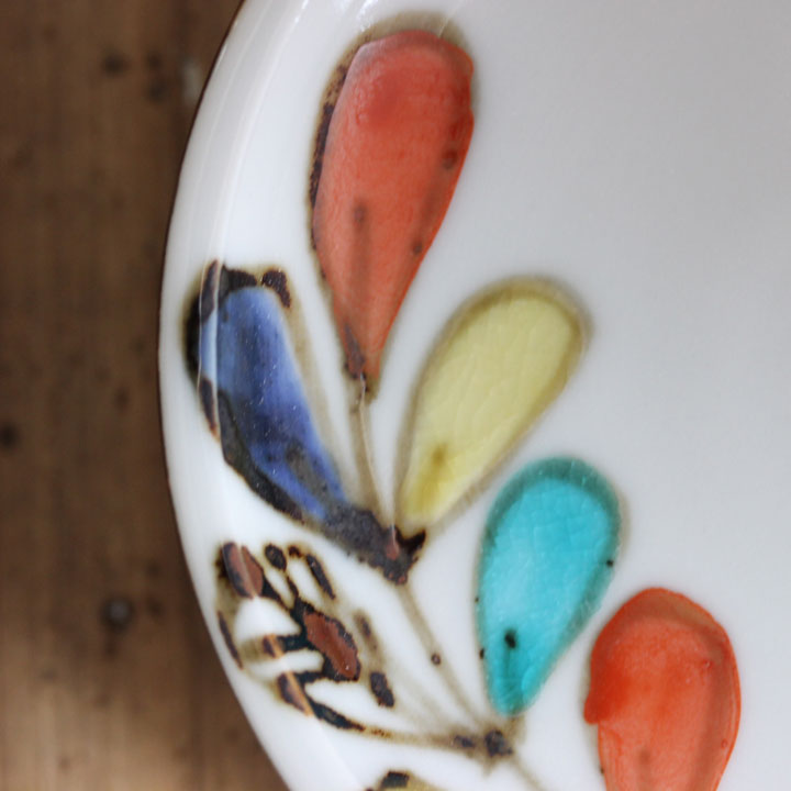 楽天市場】九谷青窯 高祥吾 色絵遊び葉3寸皿 │豆皿 せいよう