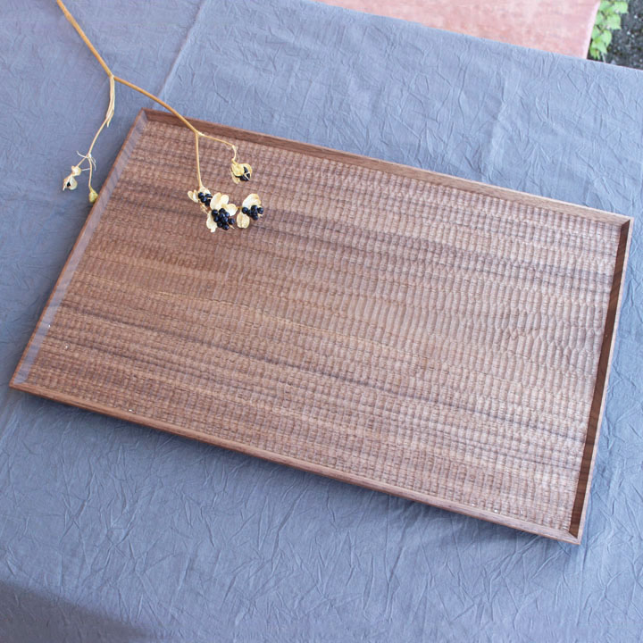 楽天市場】木工房玄 高塚和則 一人膳 長角 ウォールナット 木立