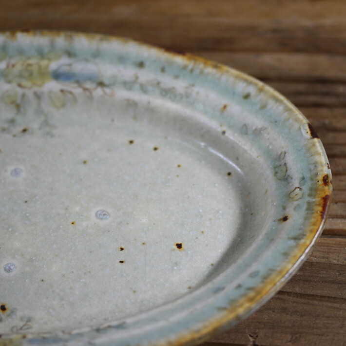 楽天市場】市野吉記【コウホ窯】いろ安南 リム楕円皿 : on la CRU