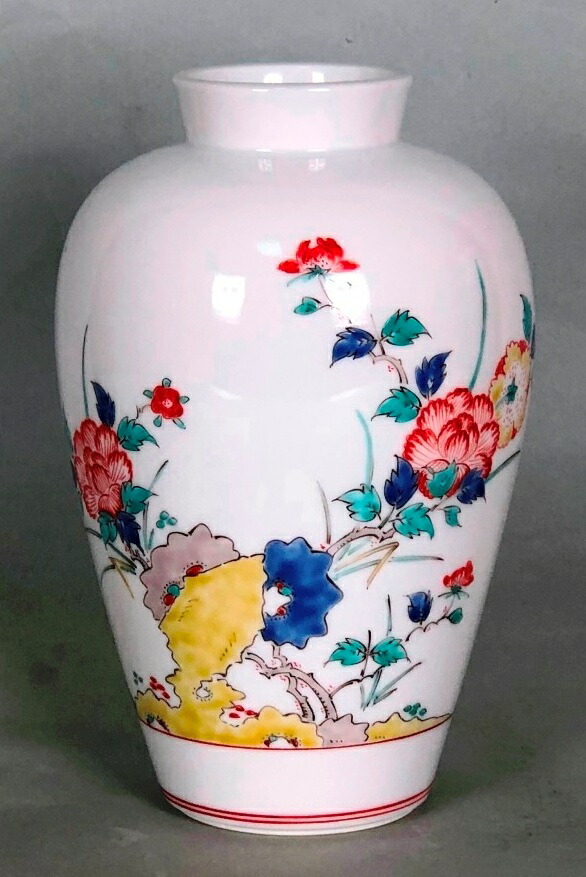 楽天市場】酒井田柿右衛門（十三代） 「錦 牡丹文 花瓶」 共箱 : 小野画廊