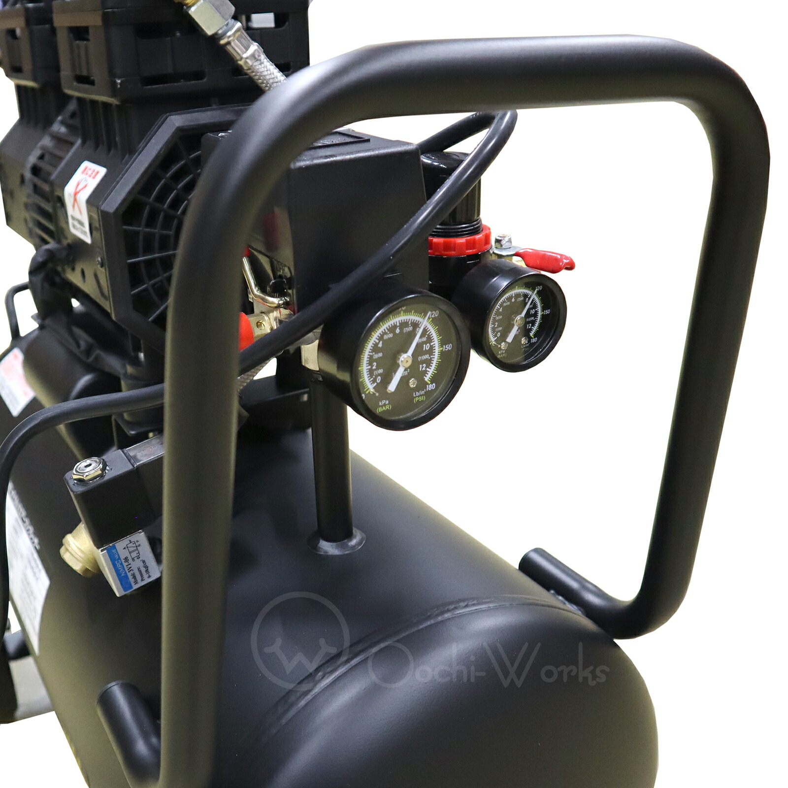 楽天市場】静音オイルレスコンプレッサー 30L AMP-30 エアーツール3点