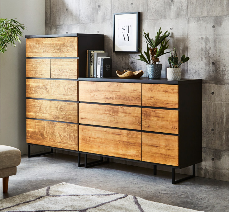 楽天市場】チェスト おしゃれ 北欧 ハイチェスト タンス 収納チェスト