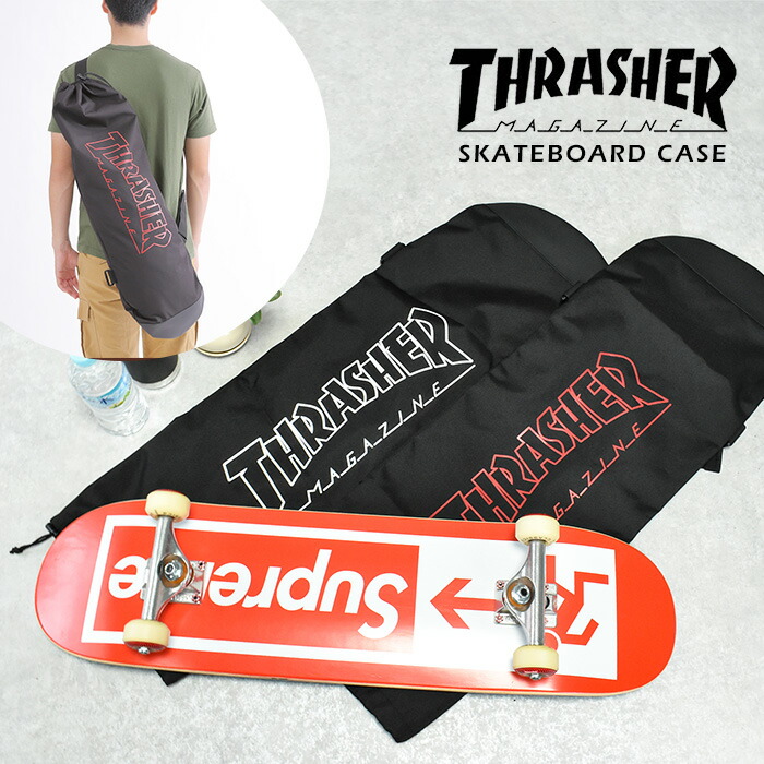 楽天市場】スケートボードバッグ THRASHER SKATE BOARD CASE THR236