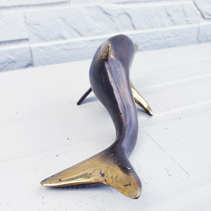 楽天市場】10002325 イルカ ドルフィン 真鍮 ブロンズ 銅像