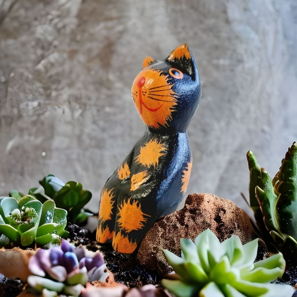 楽天市場】10002654 アジアン雑貨 木彫り アニマル ねこ バリネコ 猫