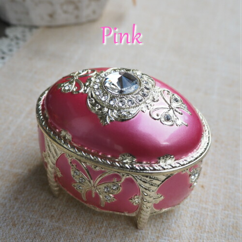 楽天市場】【スワロフスキーアンチモニー（だ円）】 オルゴール 宝石箱