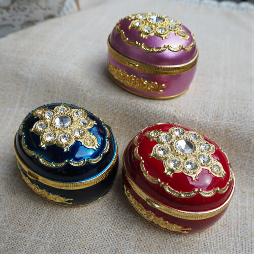 楽天市場】【スワロフスキーアンチモニーオルゴール（だ円型