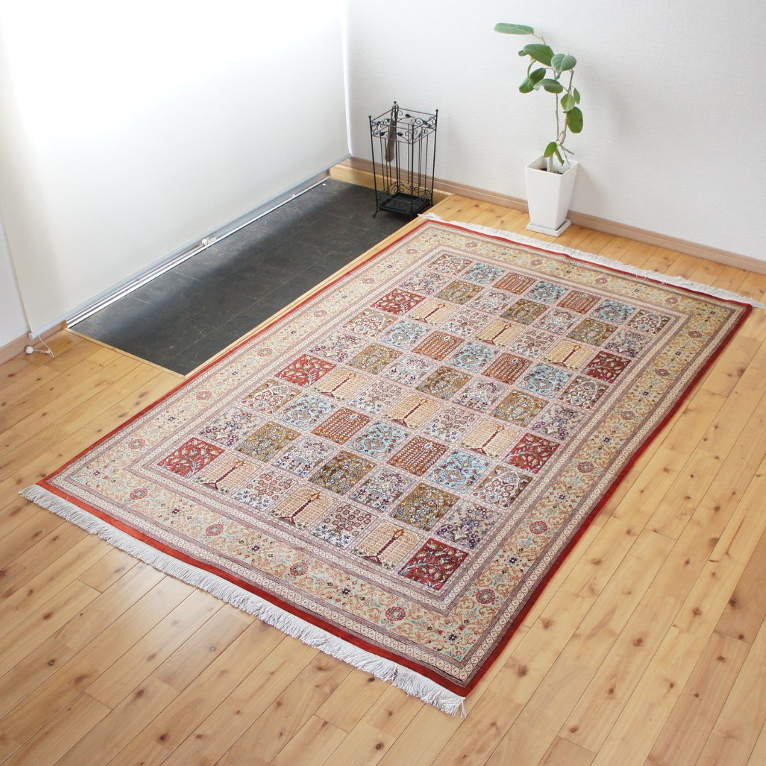 楽天市場】ペルシャ絨毯 【本物イラン産】 クム バーバイ工房 シルク