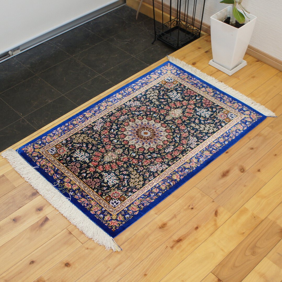 楽天市場】ペルシャ絨毯 【本物イラン産】 クム シルク アーダヴィ工房