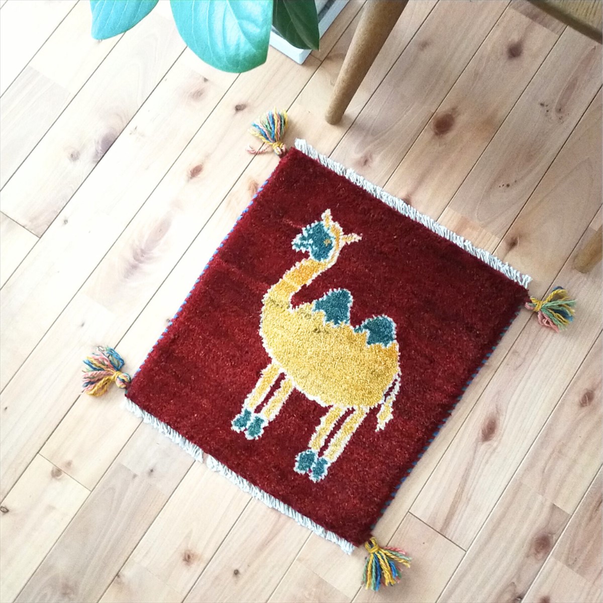 楽天市場】ペルシャ ギャッベ 【 本場 イラン産 】 新柄 約40x40cm