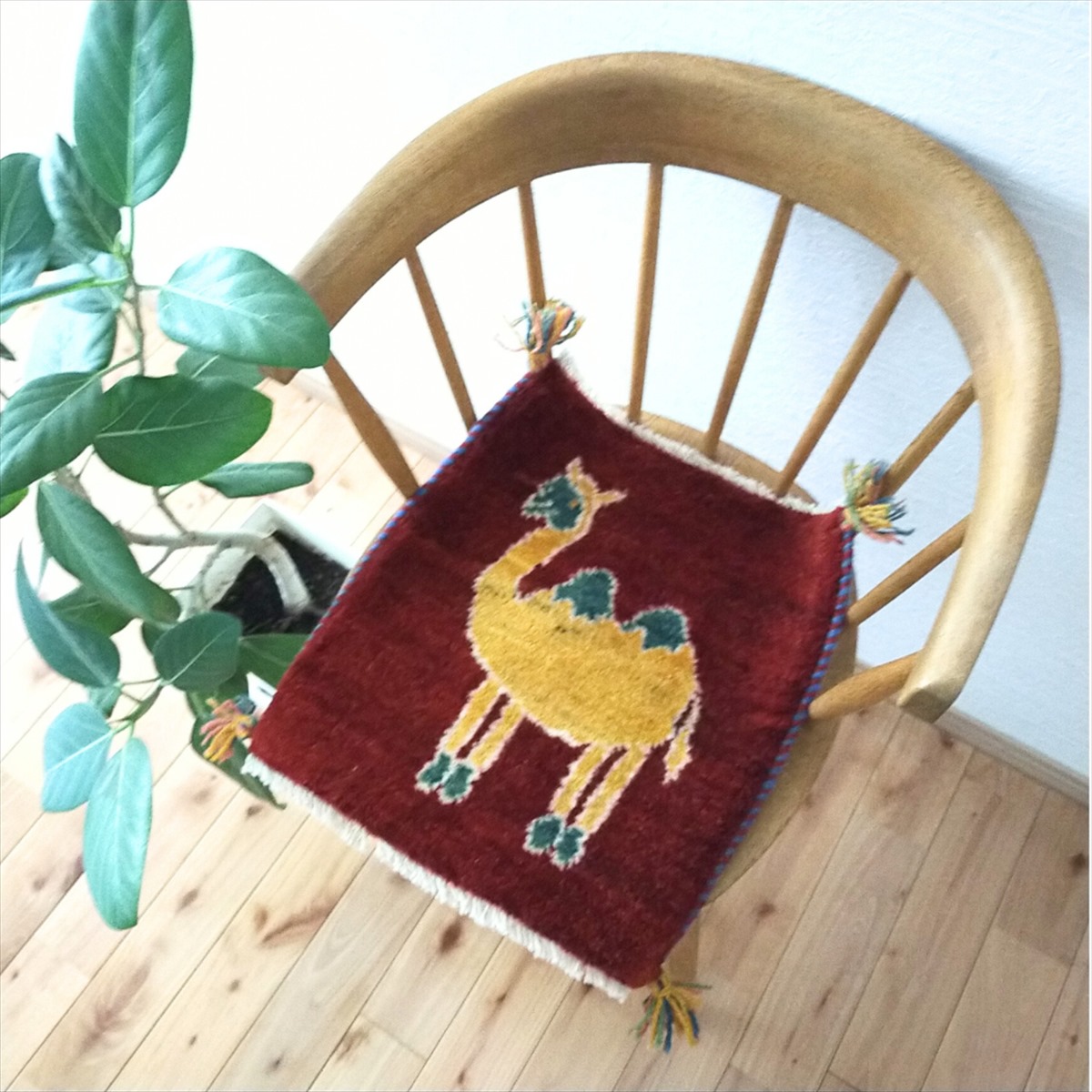 楽天市場】ペルシャ ギャッベ 【 本場 イラン産 】 新柄 約40x40cm