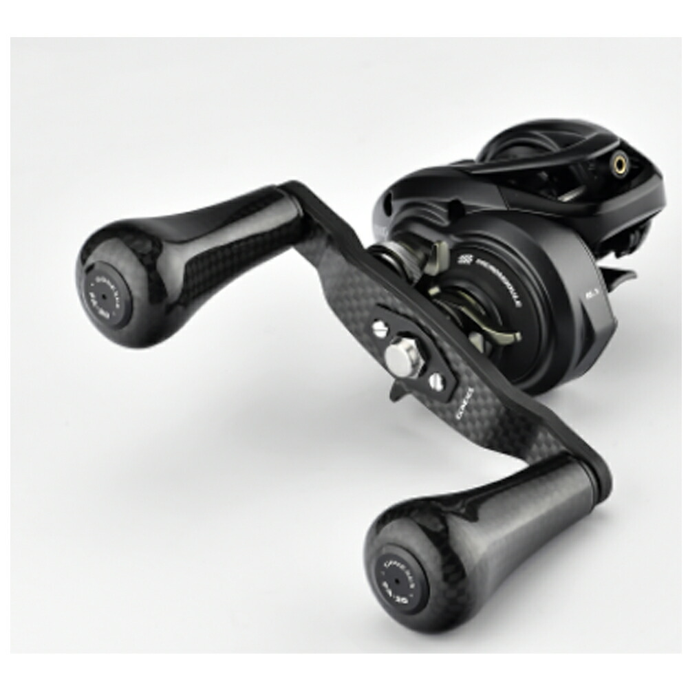 楽天市場】GOMEXUS カーボン製 ベイトリールハンドル 98mm ブラック