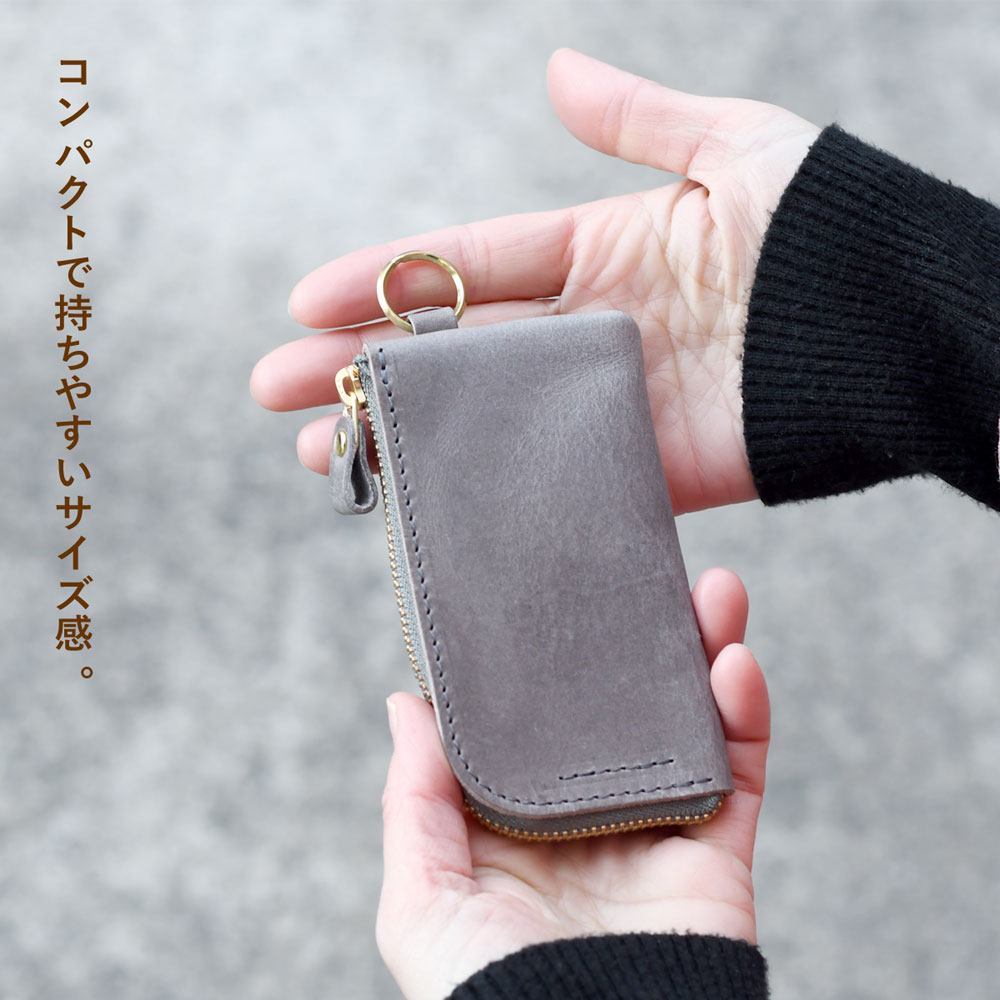 楽天市場】キーケース カード入れ付き【キーケース3】3連 日本製 本革