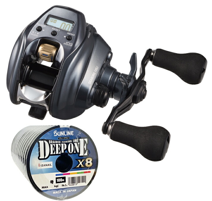 楽天市場】ダイワ 24 シーボーグ 100J 右巻き PEライン 1号300m (サン