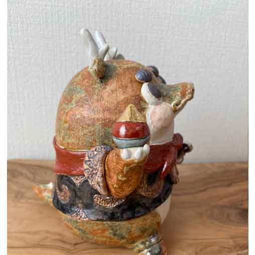 楽天市場】*常滑焼作家 竹内文子作 辰 龍大将 干支縁起置物 /ご出産