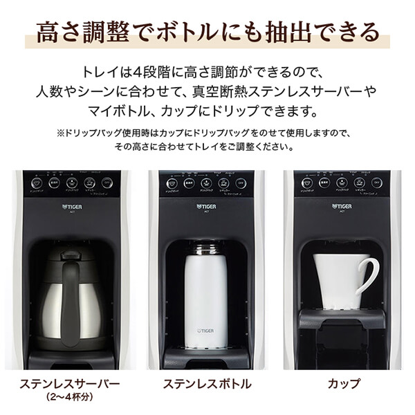 楽天市場】TIGER ACT-E040 クリームホワイト [コーヒーメーカー（〜4杯