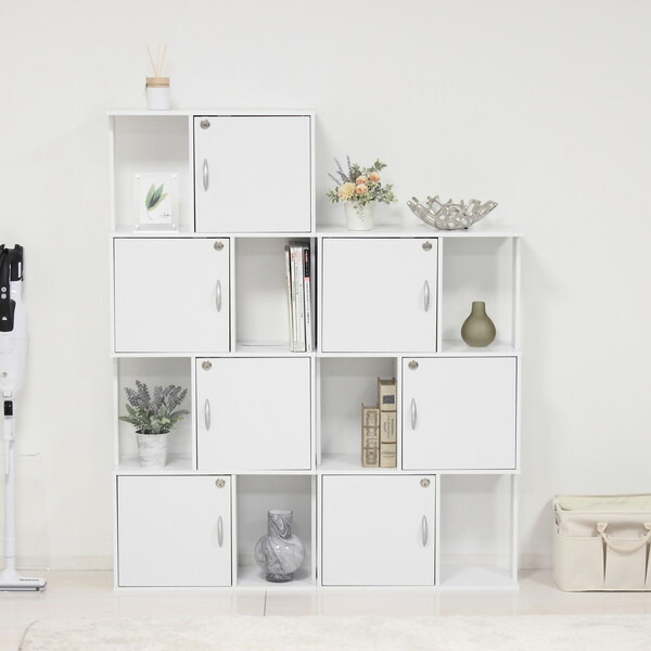 楽天市場】鍵付き 収納ボックス 4段 ディスプレイラック ボックス 棚