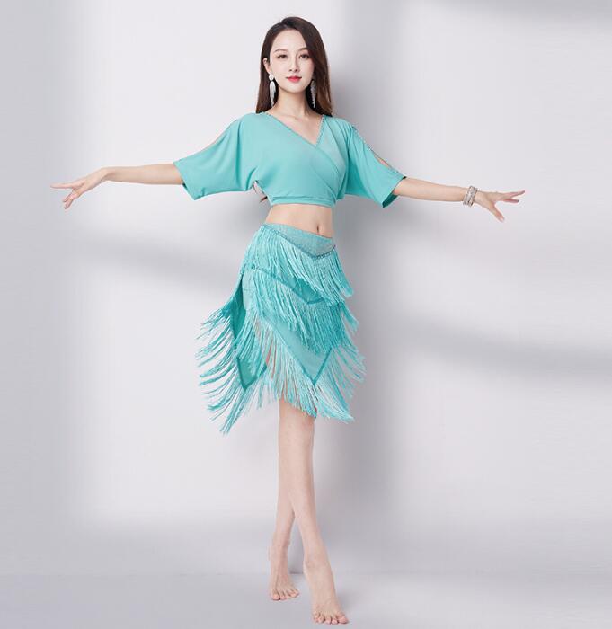 楽天市場】ベリーダンス 衣装 大人 ベリー 演出服 フリンジ付き