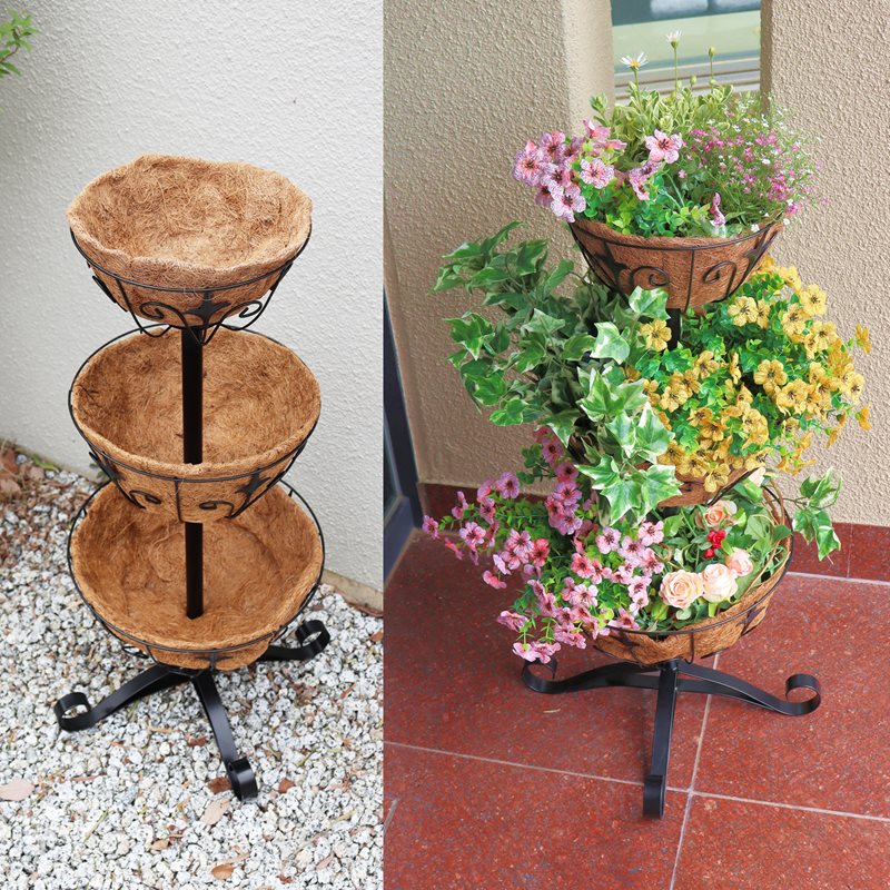 楽天市場】39対応 ゴージャスアイアン タワースタンド プランター 寄せ