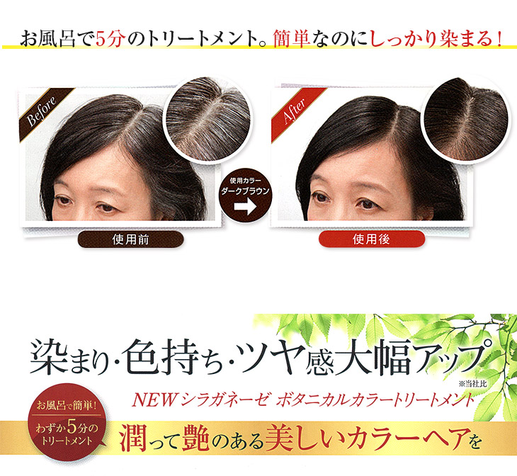 楽天市場】NEW！ シラガネーゼ ボタニカルカラートリートメント 80g