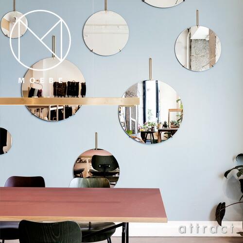 楽天市場】ムーベ MOEBE ウォールミラー Φ70cm MIRROR ブラック ブラス