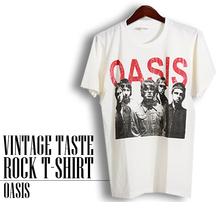 楽天市場】ヴィンテージ風 Oasis Tシャツ オアシス ロックTシャツ