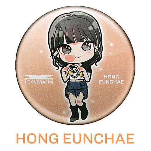 楽天市場】ぴた！でふぉめ LE SSERAFIM ANTIFRAGILE 缶バッジ [5.HONG