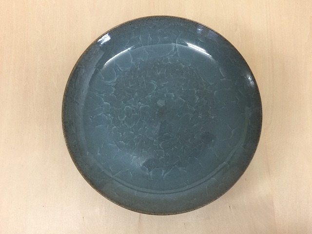 楽天市場】【有田焼 茂正工房 梶原大敬】手作り21cm丸皿.亀甲貫入