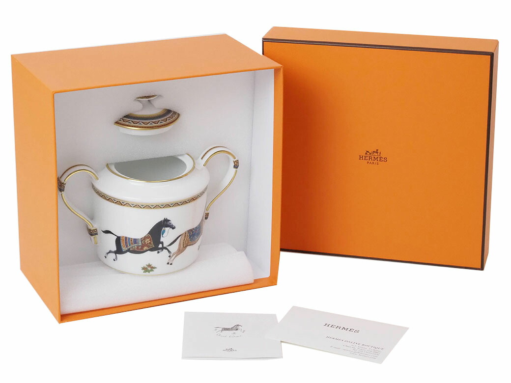 楽天市場】エルメス HERMES シュガーポット シュヴァルドリアン 砂糖