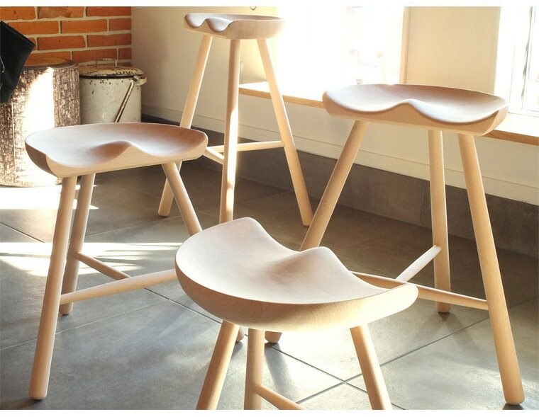 楽天市場】MILKER's chair ミルカーズチェア No.49 3本足 木製
