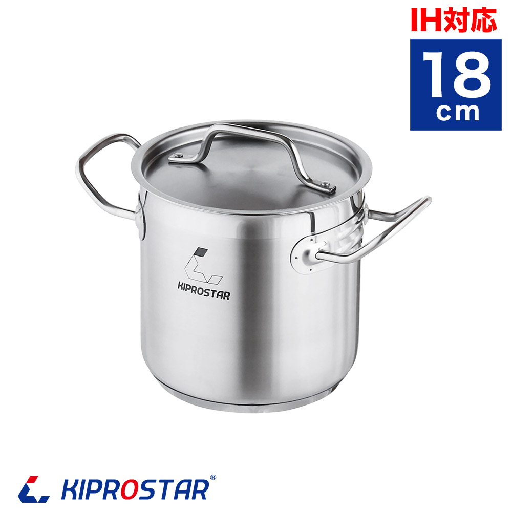 楽天市場】IHステンレス寸胴鍋 18cm 業務用【ステンレス寸胴鍋