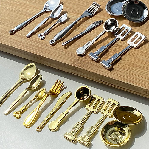 楽天市場】ミニチュア 調理器具 フライ返し 食器 スプーン フォーク 10