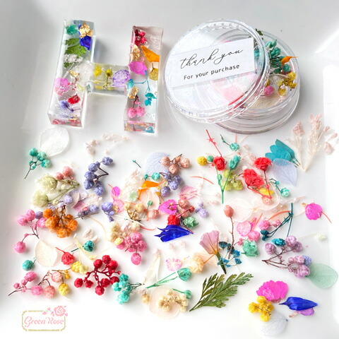 楽天市場】ドライフラワー 押し花 花びら 色々ミックス レジン ネイル