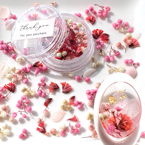 楽天市場】ドライフラワー 花びら つぼみ 色々ミックス レジン ネイル