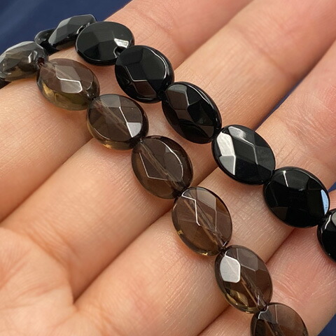 楽天市場】天然石 ビーズ オニキス スモーキークォーツ パワーストーン