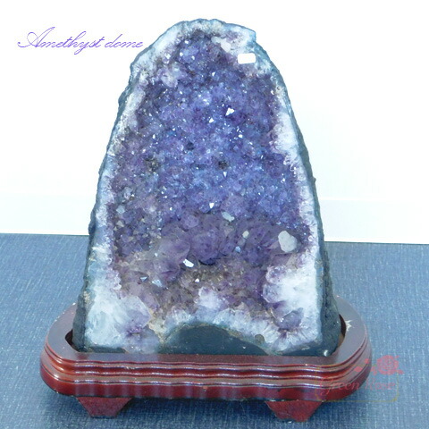 楽天市場】天然石 アメジスト ドーム クラスター パワーストーン 紫