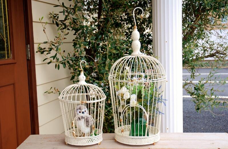 楽天市場】ガーデニング雑貨 バードゲージ ブランシェ・ケージ 2点